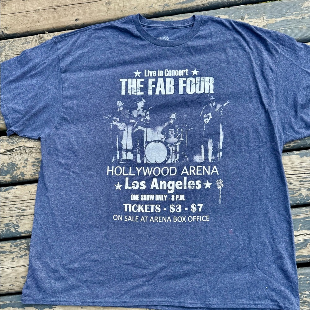 The Fab Four Concert Graphic Tee - Blue